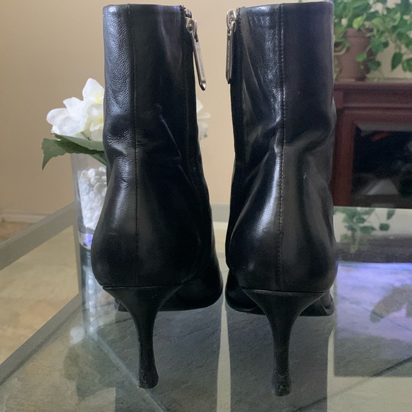 CALVIN KLEIN 205W39NYC Wilamiona Metal Trimmed Heeled Boots - Picture 10 of 13